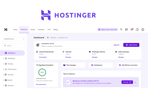 Hostinger (Website Building)